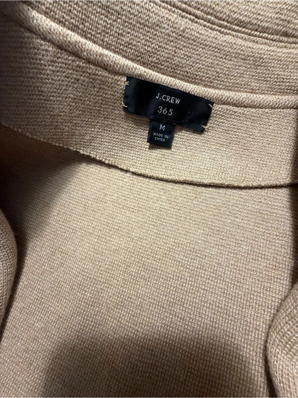 J Crew Wool Blend Classic Women's Camel Open-Front Coatigan Sz Medium